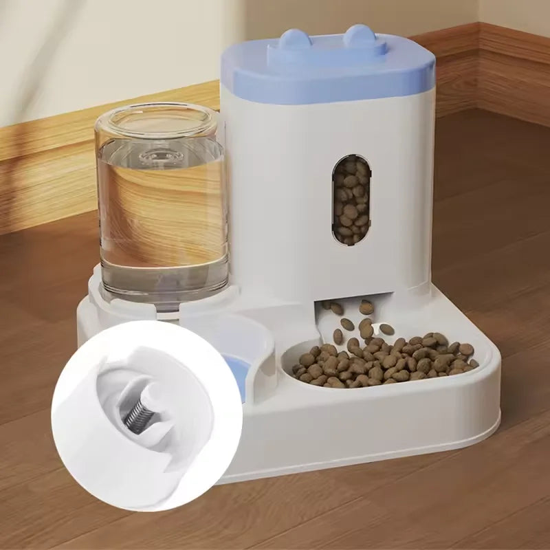 Pet large-capacity feeder integrated automatic water dispenser cat food bowl
