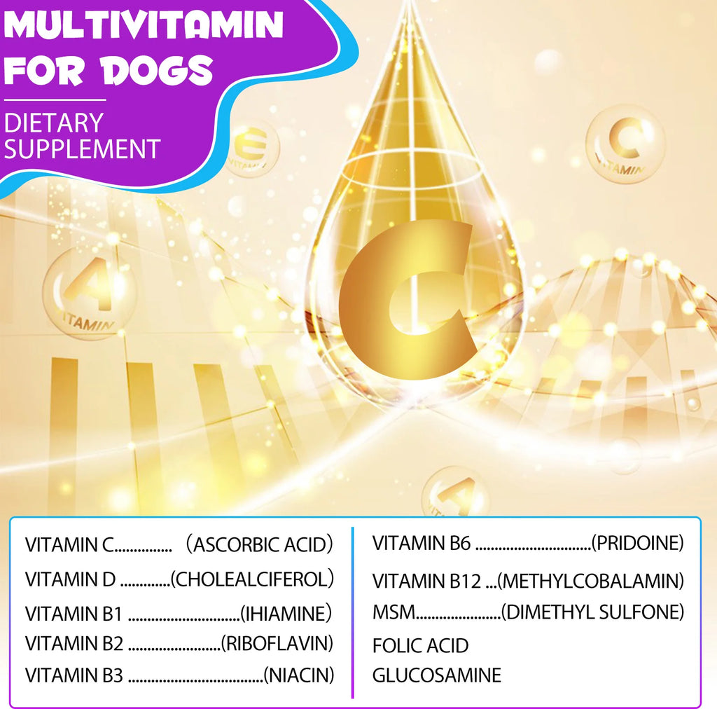 15 in 1 Multivitamin for Dog Helps with Immune System