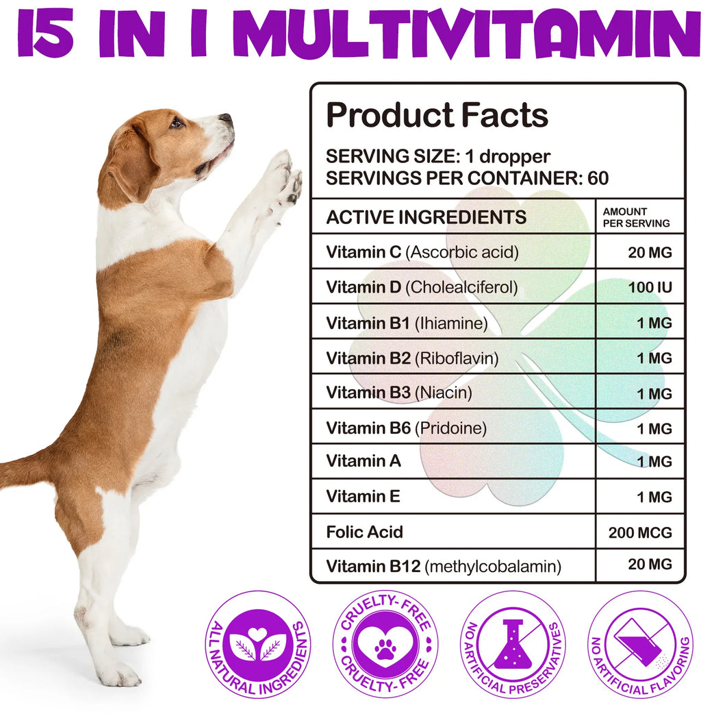 15 in 1 Multivitamin for Dog Helps with Immune System
