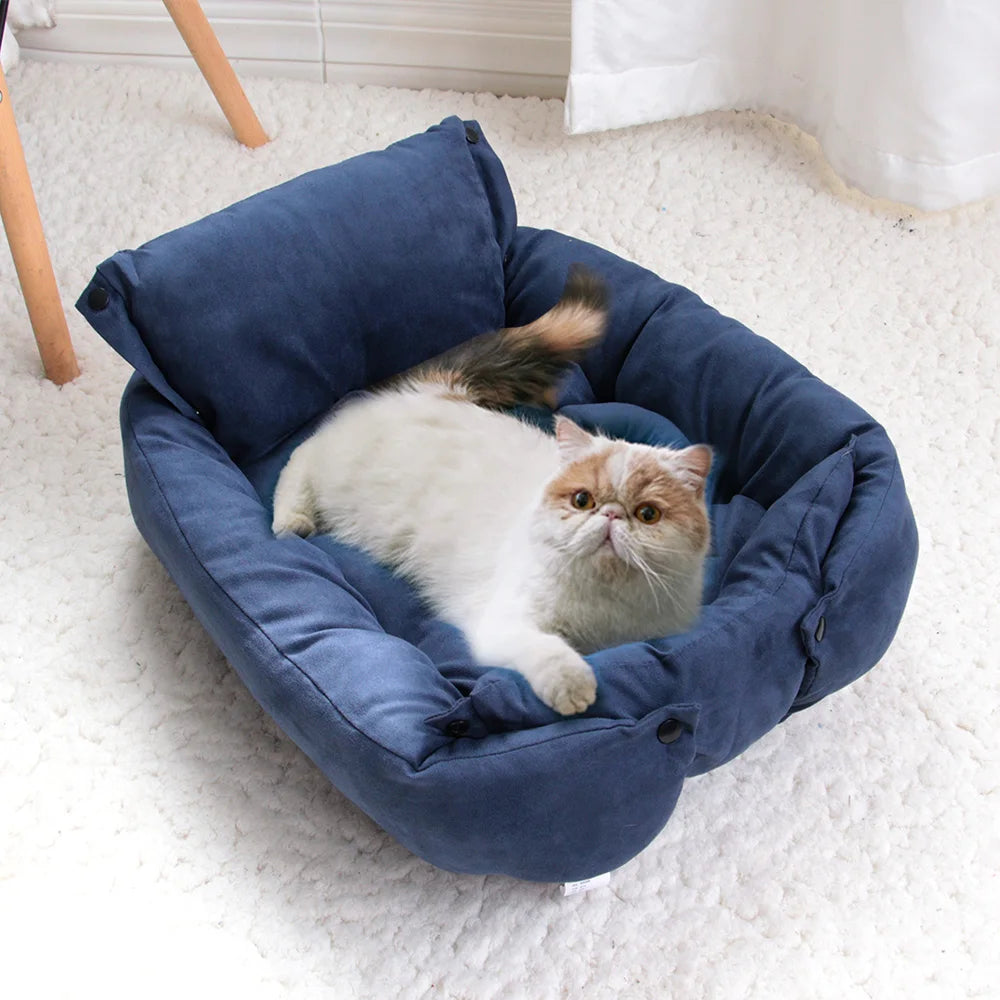Warm Dog Sofa Bed Winter Pet Dog Cat Bed Sleeping House Kennel Mat