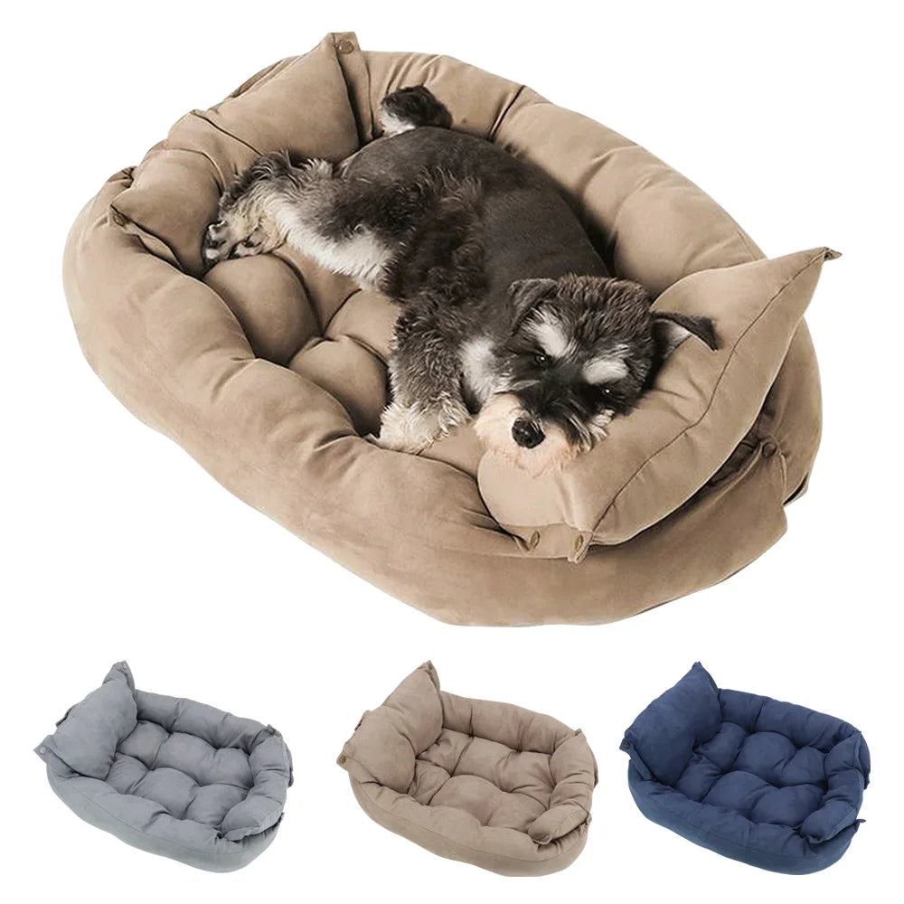 Warm Dog Sofa Bed Winter Pet Dog Cat Bed Sleeping House Kennel Mat