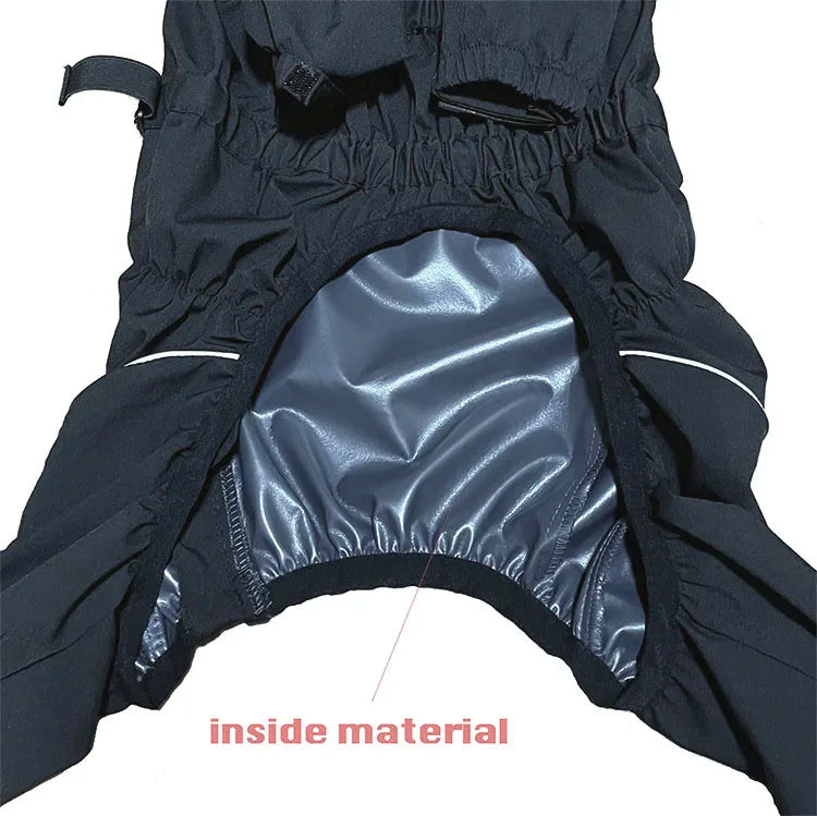 Pet Dog Coat Outdoor Jacket Pet Waterproof Winter Warm Clothes Big Jumpsuit Reflective