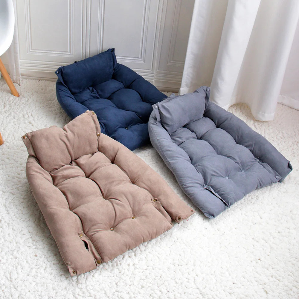 Warm Dog Sofa Bed Winter Pet Dog Cat Bed Sleeping House Kennel Mat