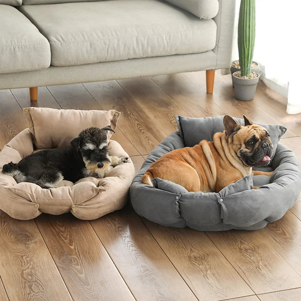 Warm Dog Sofa Bed Winter Pet Dog Cat Bed Sleeping House Kennel Mat