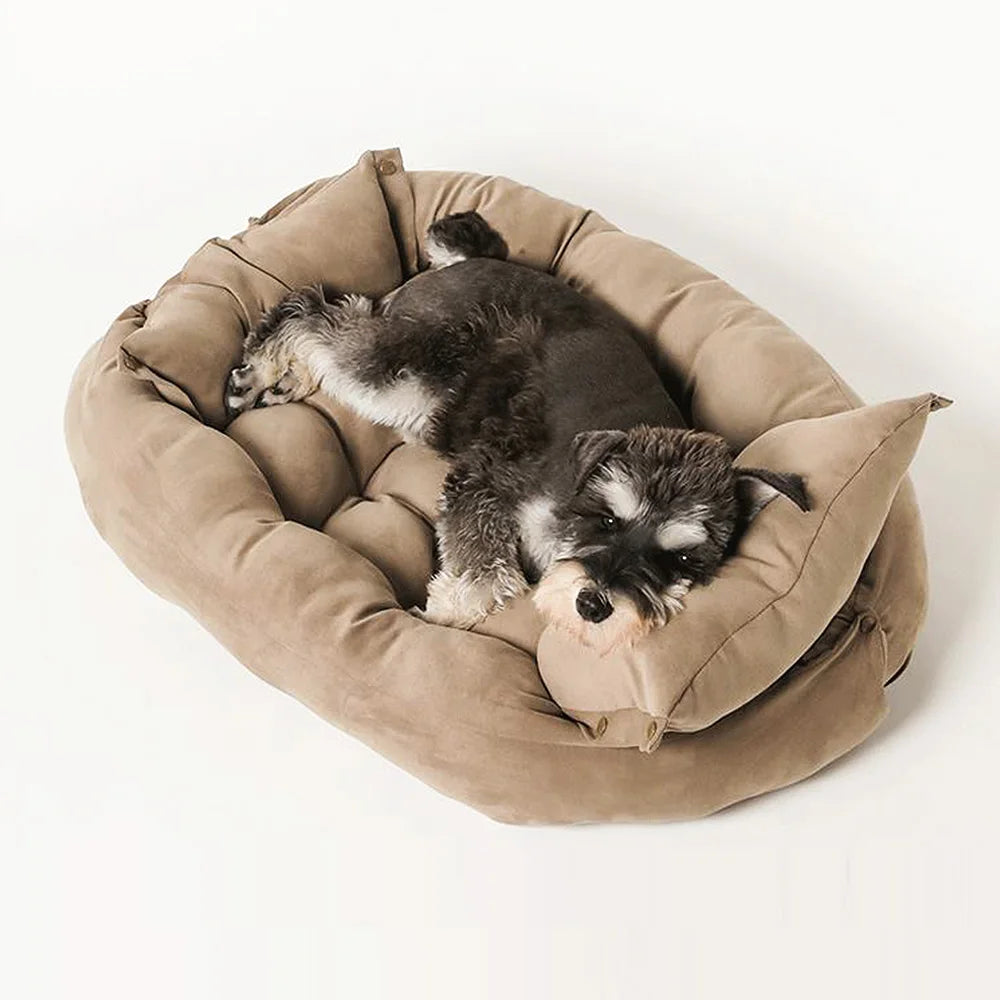 Warm Dog Sofa Bed Winter Pet Dog Cat Bed Sleeping House Kennel Mat