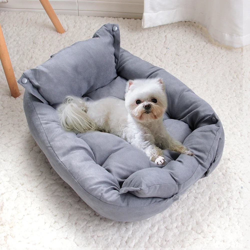 Warm Dog Sofa Bed Winter Pet Dog Cat Bed Sleeping House Kennel Mat