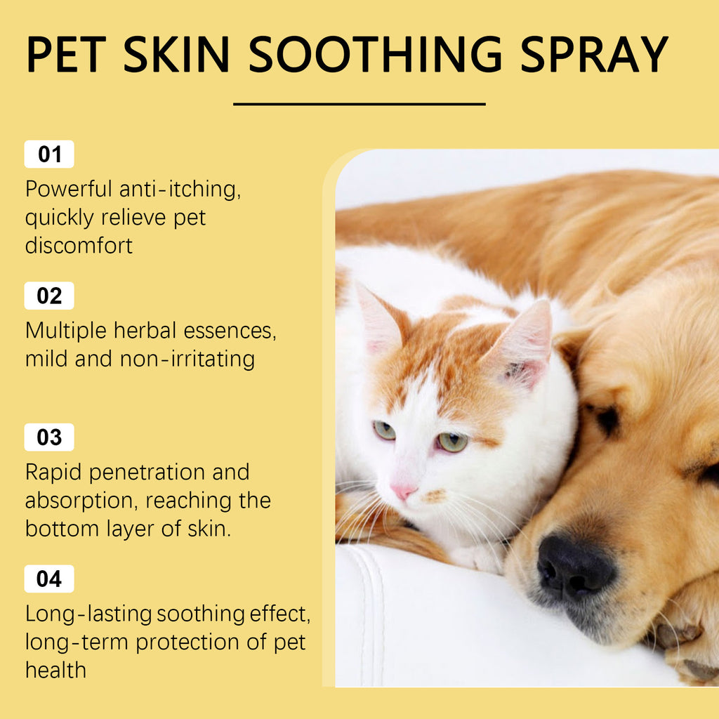 Pet Skin Care Spray Relieve Discomfort for Dogs Cat Flea Lice Control
