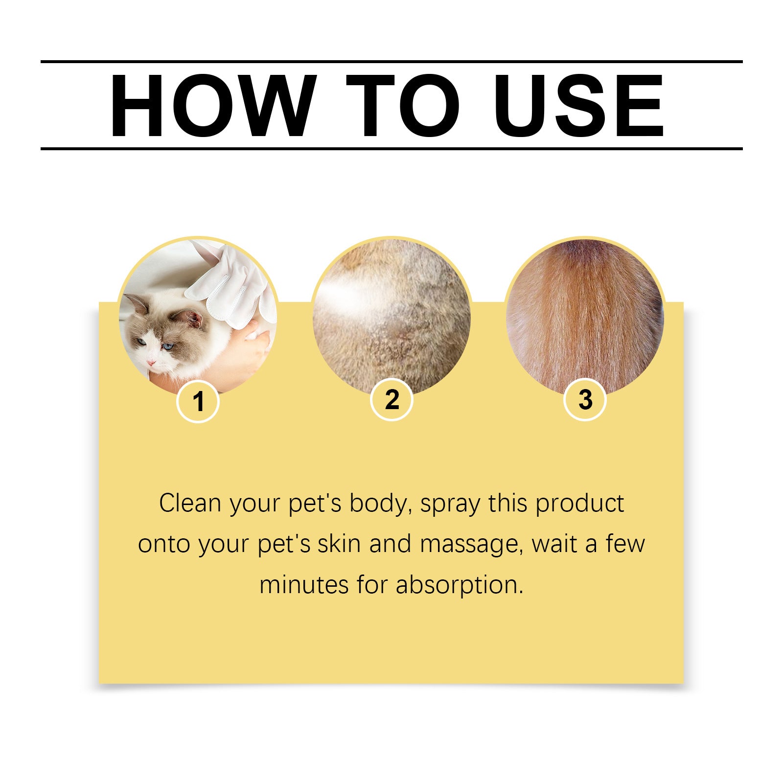 Pet Skin Care Spray Relieve Discomfort for Dogs Cat Flea Lice Control