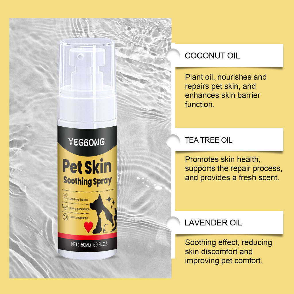 Pet Skin Care Spray Relieve Discomfort for Dogs Cat Flea Lice Control