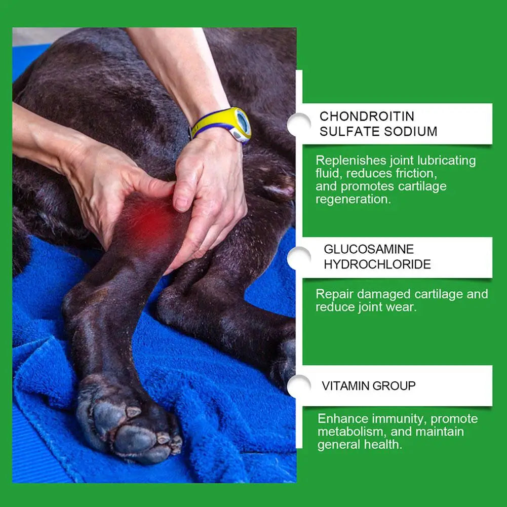 80 Tablets Pet Joint Care Soft Chews Supplement Glucosamine Pet Joint