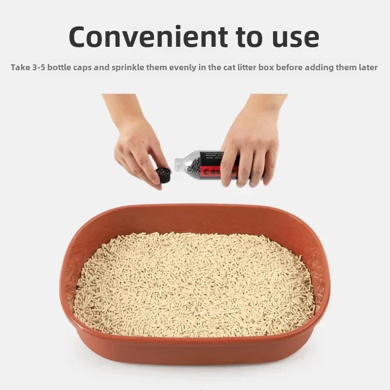 Activated Carbon Cat Litter Deodorizer 300g Fresh Odor Control Beads Low Dust Eco Friendly Natural for Cat Toilet Pet Litter Box