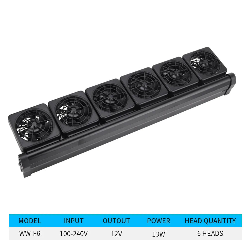 Adjustable Cooling Fan Fish Tank Heat Dissipation Cooling Fan Aquarium Farming Grass Tank Shrimp Tank