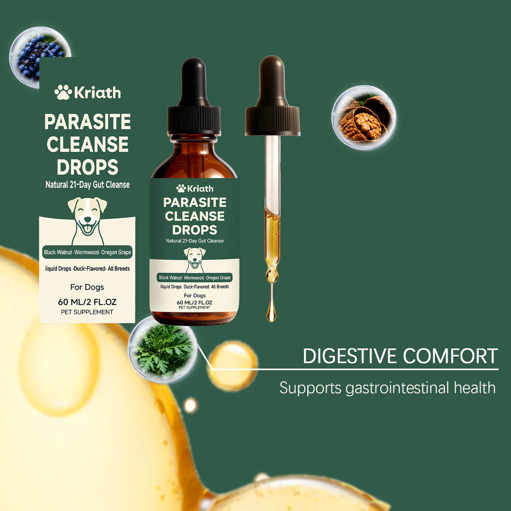 Kriath Pet Digestive Supplement Drops Digestive Comfort