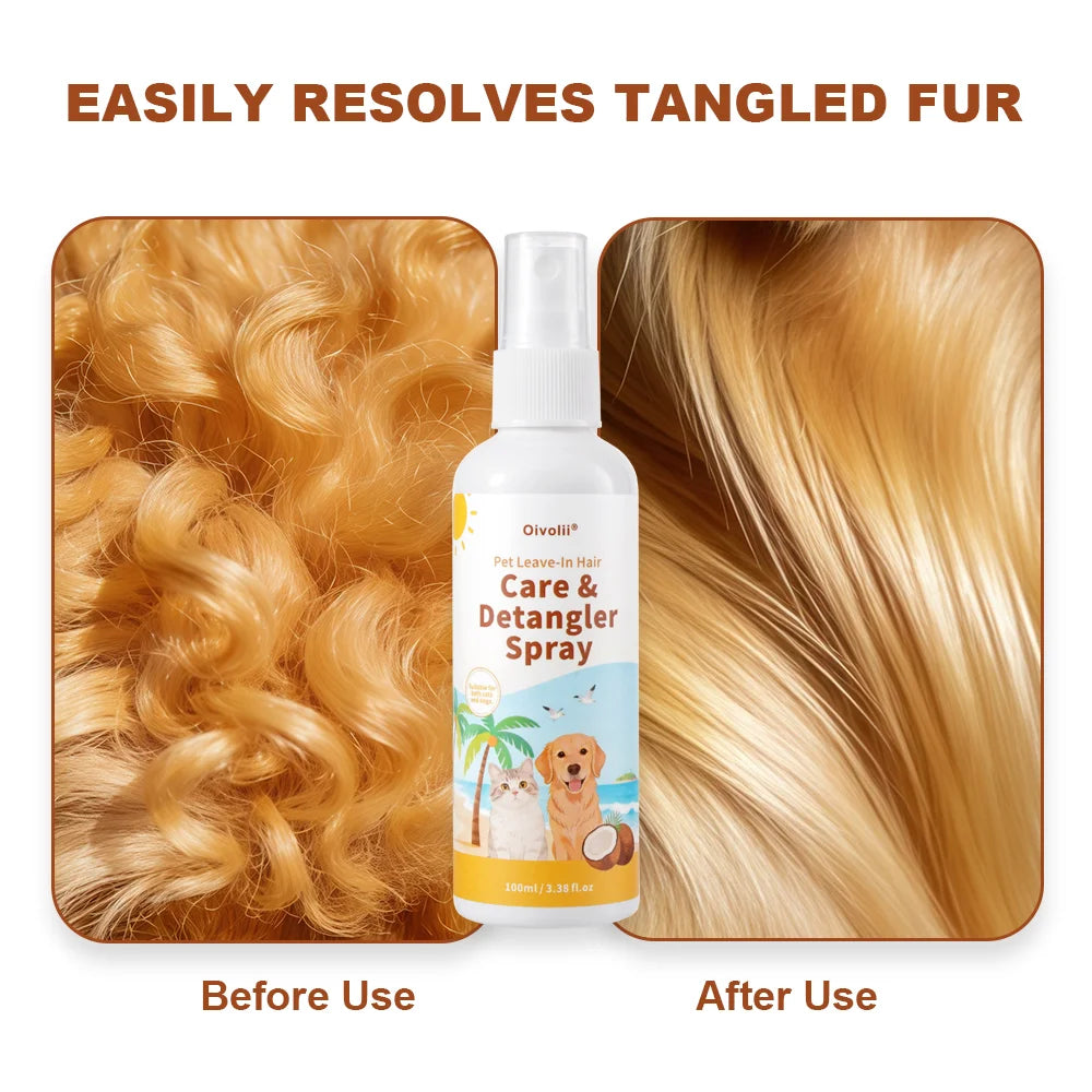 Oatmeal Aloe Pet Conditioner Smooths Prevents Tangling Moisturizing Formula