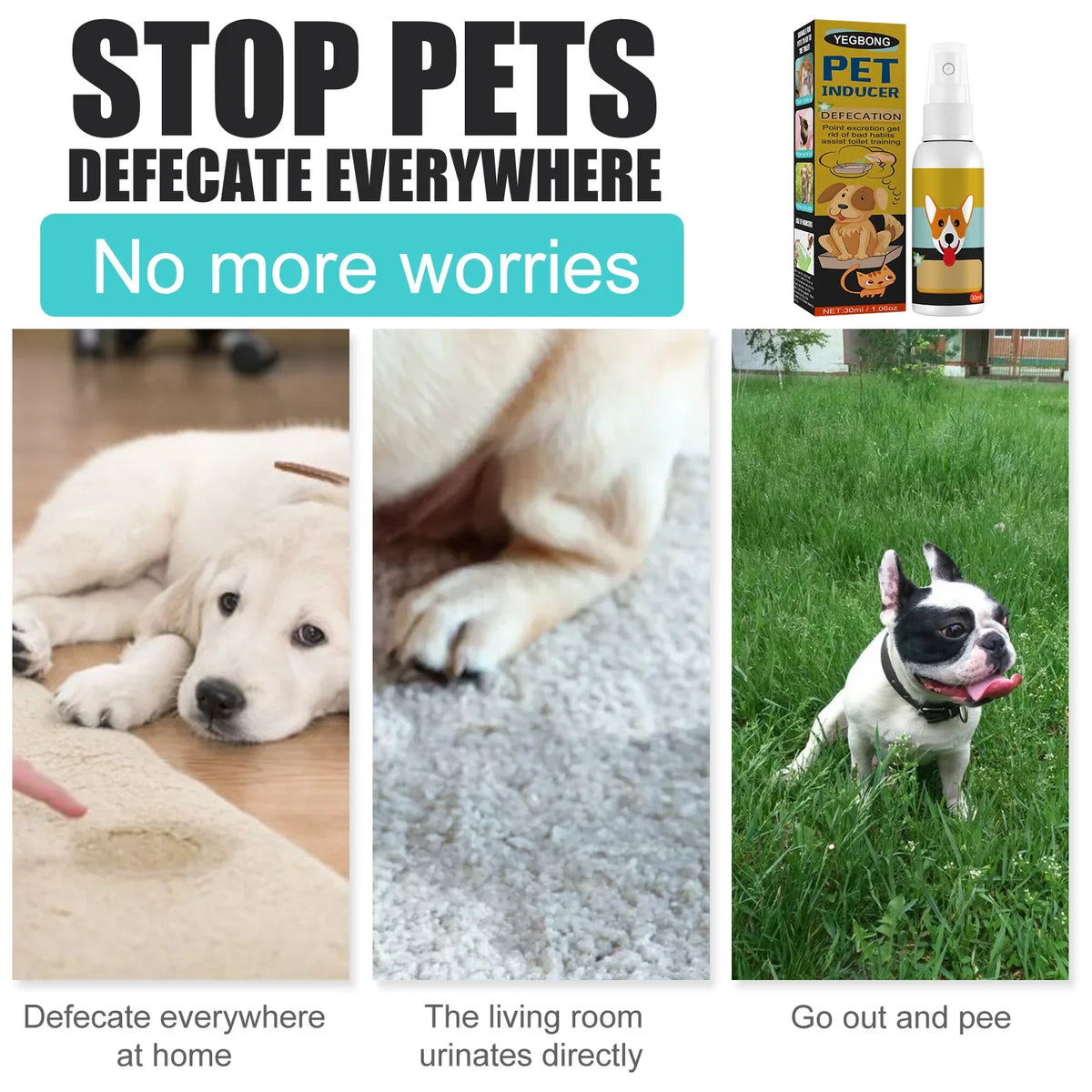 Dog Potty Training Spray Cats Kitten Outdoor Urine Poops