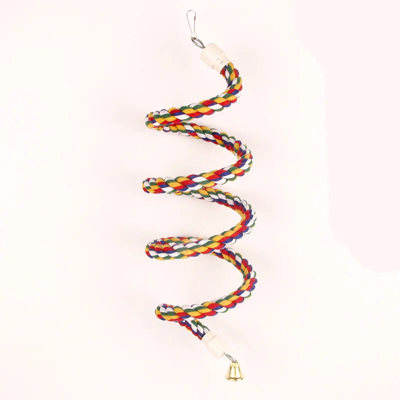 Parrot Rope Hanging Braided Budgie Chew Rope Bird Cage