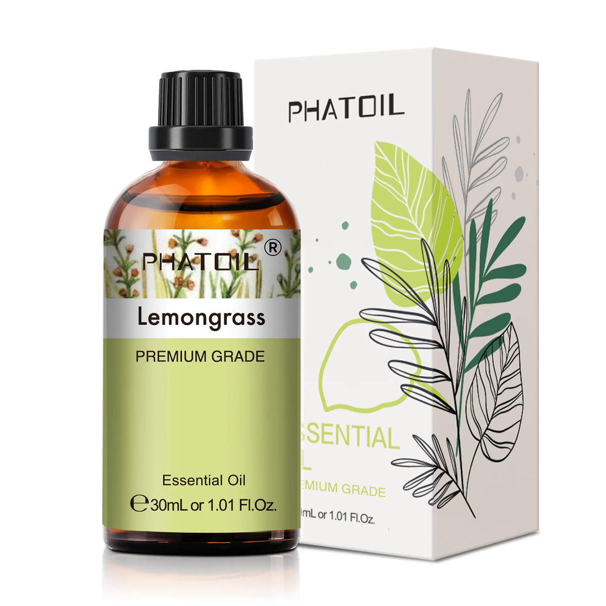 PHATOIL 1PCS Aromatherapy Essential Oil 30ml Lemon Eucalyptus Lavender