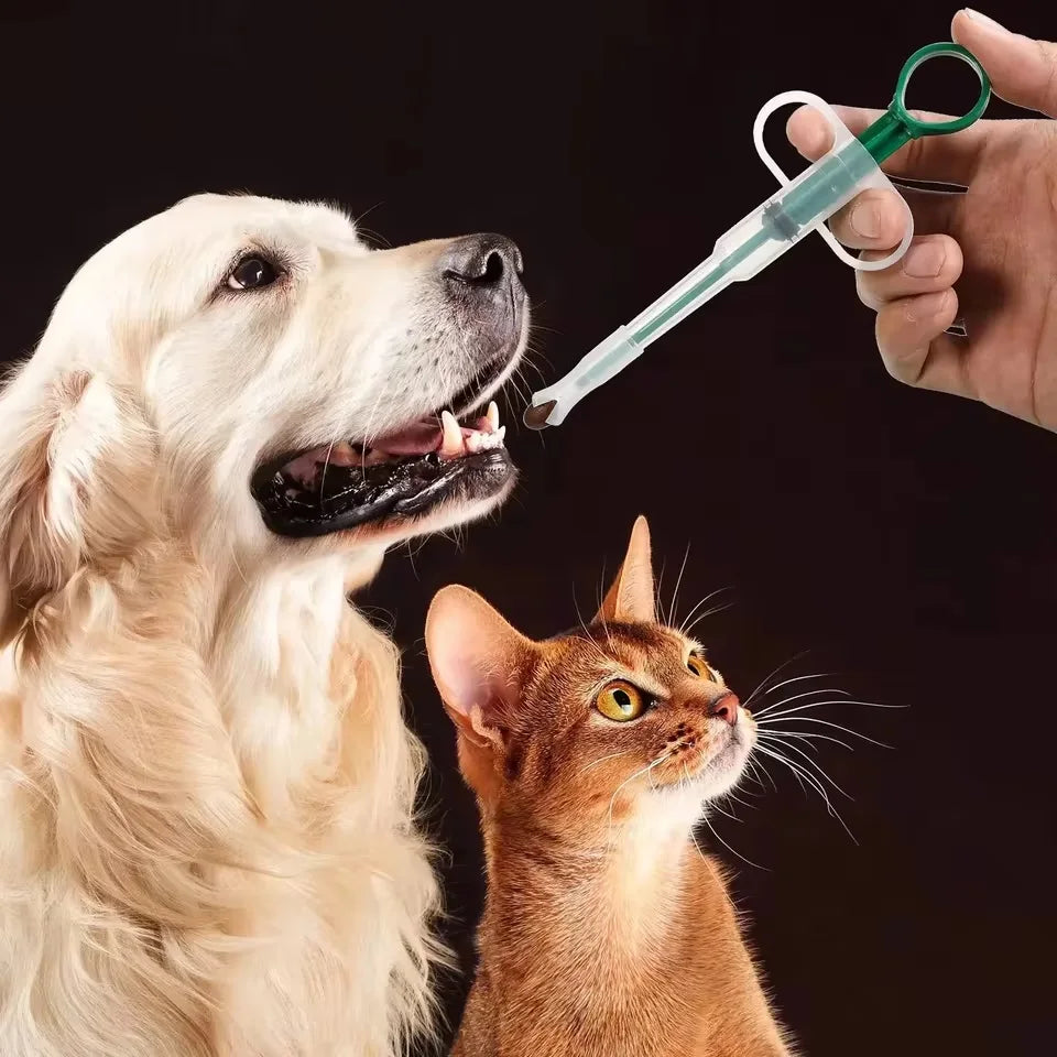 Pet Medicine Dispenser Cat Tablet Syringe Feeder Soft Tip Multi-Purpose Feeder