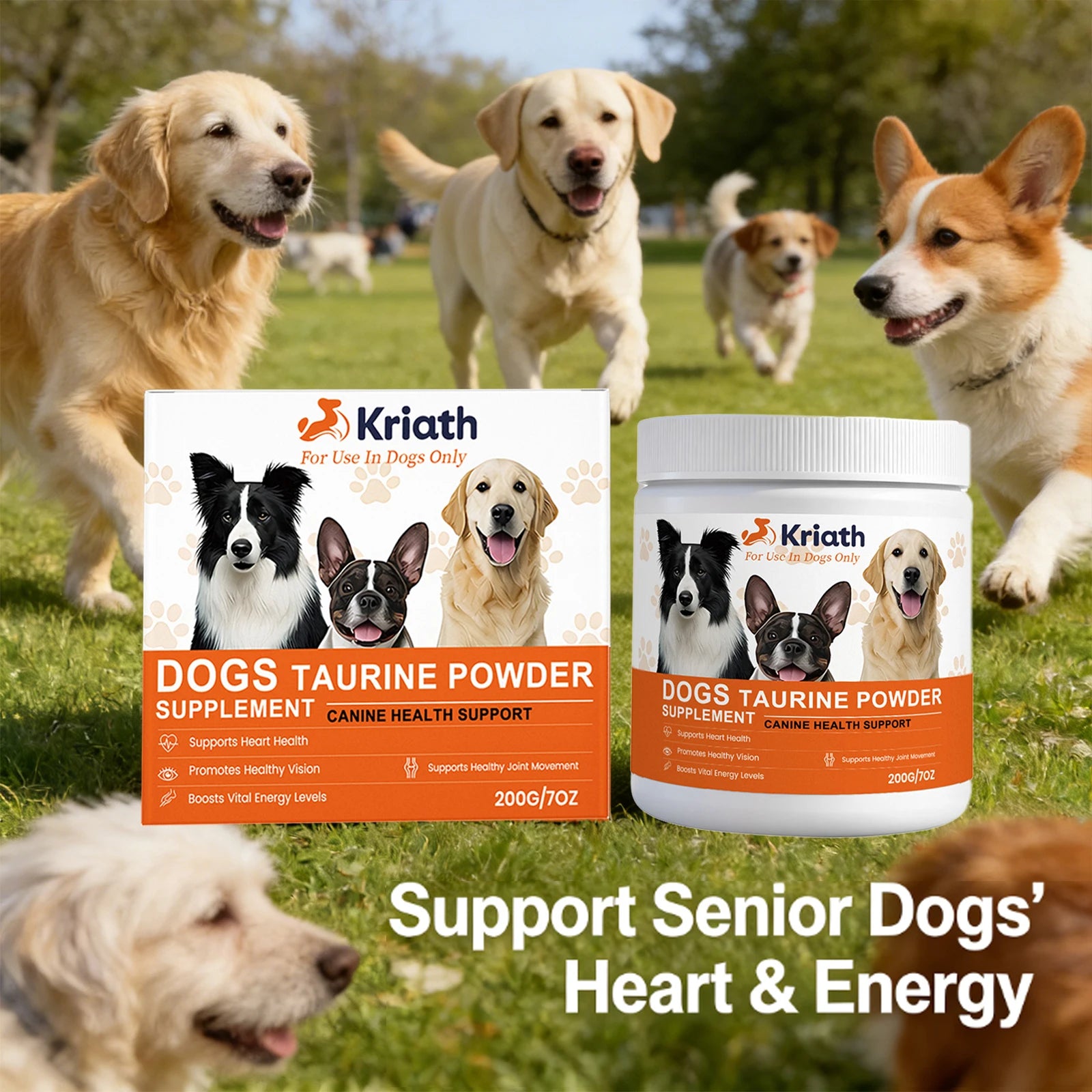 Dogs Taurine Powder Support Heart Health Boosts Vital Energy Levels