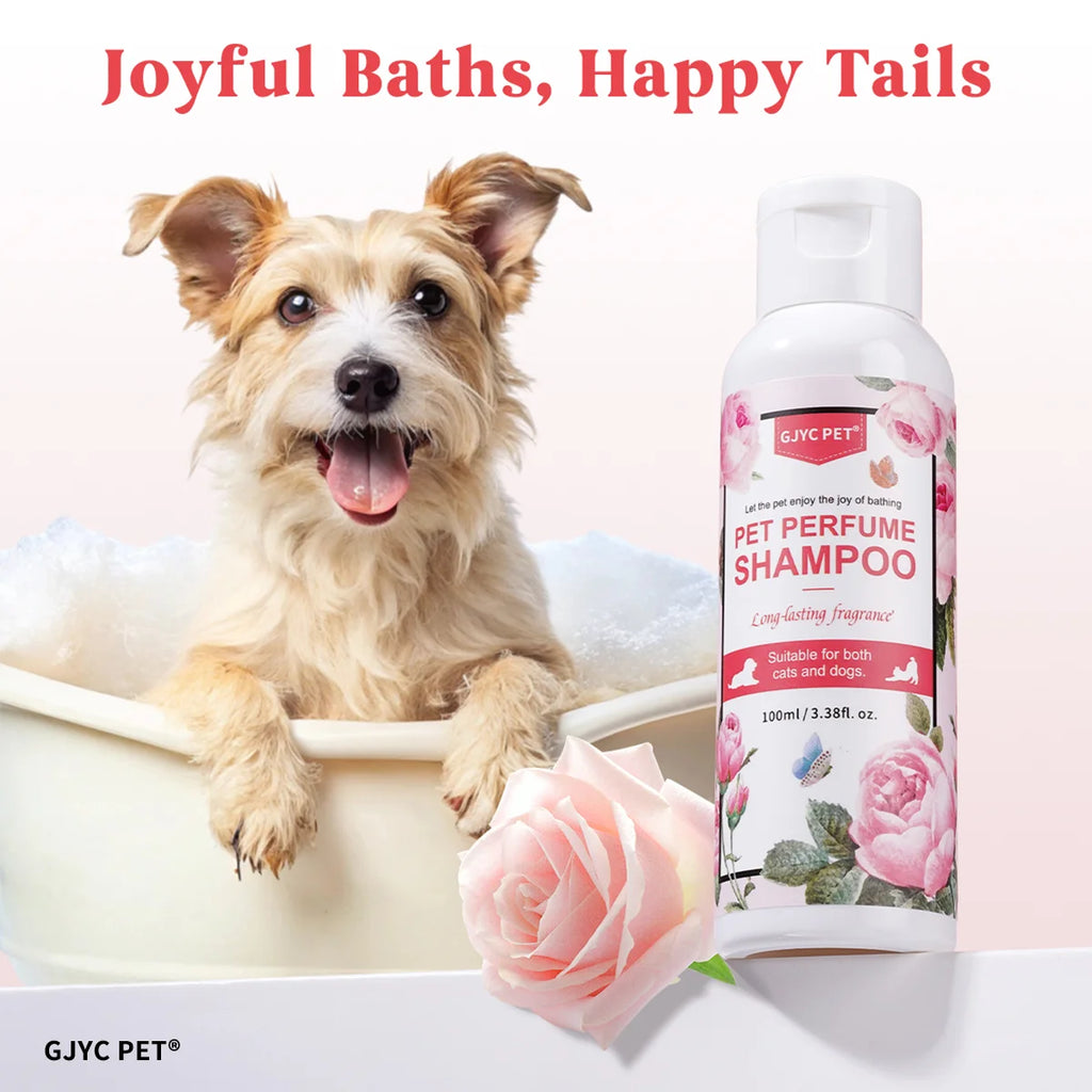 Perfumed Pet Shampoo for Dogs Cats | Natural Long Lasting Fragrance Odor Control