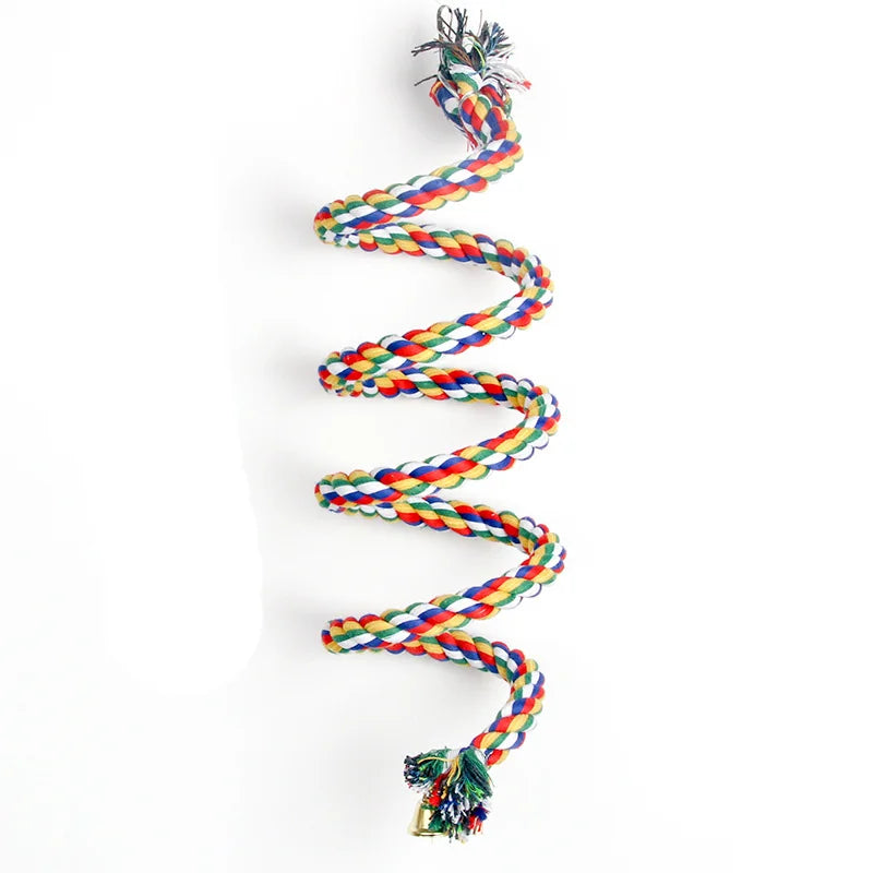 Parrot Rope Hanging Braided Budgie Chew Rope Bird Cage