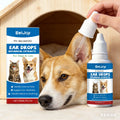 EelJoy Pet Ear Drops Dissolve Ear Wax Odor Remover Anti Itching Natural Non Irritating