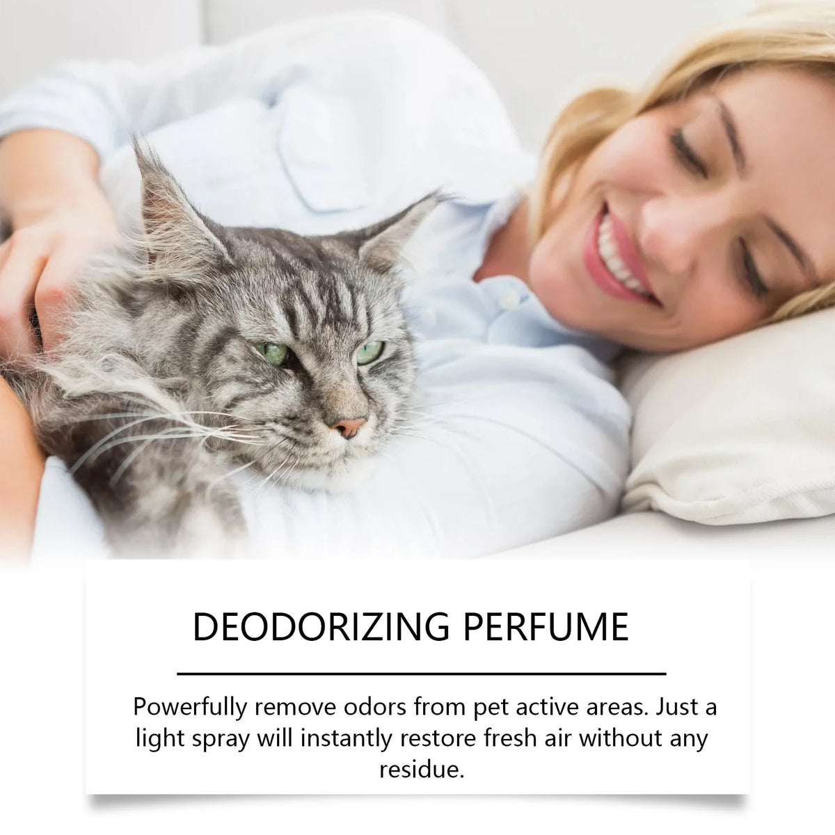 50ML Pet Deodorize Spray Gentle Formula Cleaning Dirts Refreshing Eliminate Bad Odors