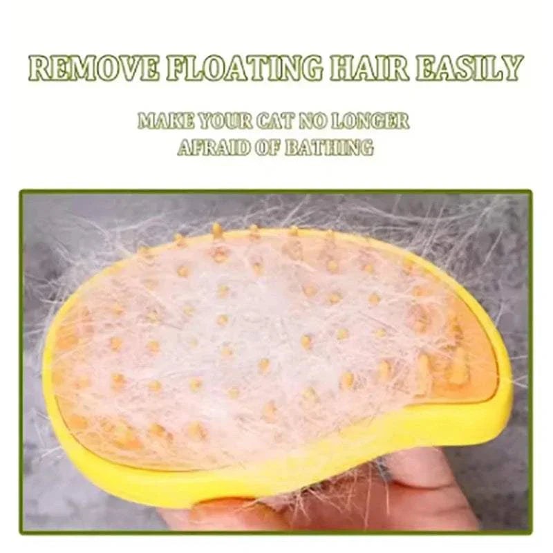 Steam hair removal brush