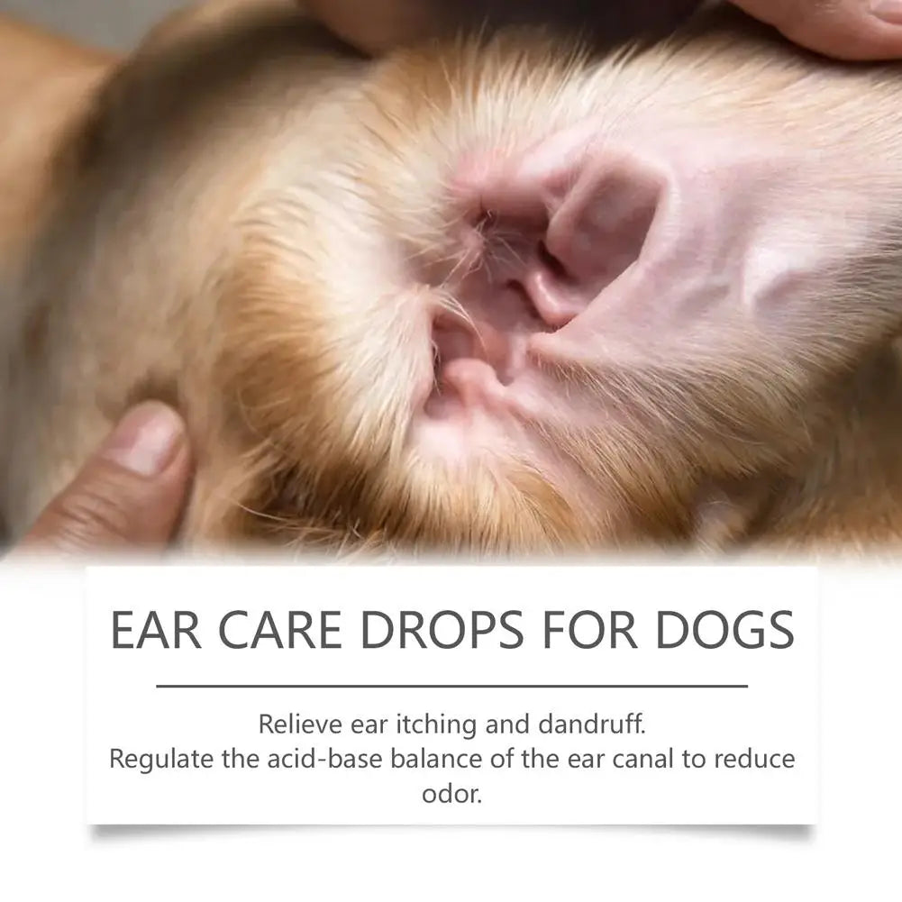 60ml Pet Ear Drops Dissolve Ear Wax Odor Remover