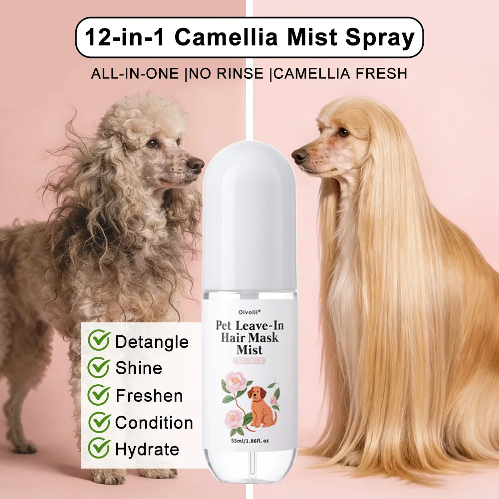 Oatmeal Aloe Pet Conditioner Smooths Prevents Tangling Moisturizing Formula