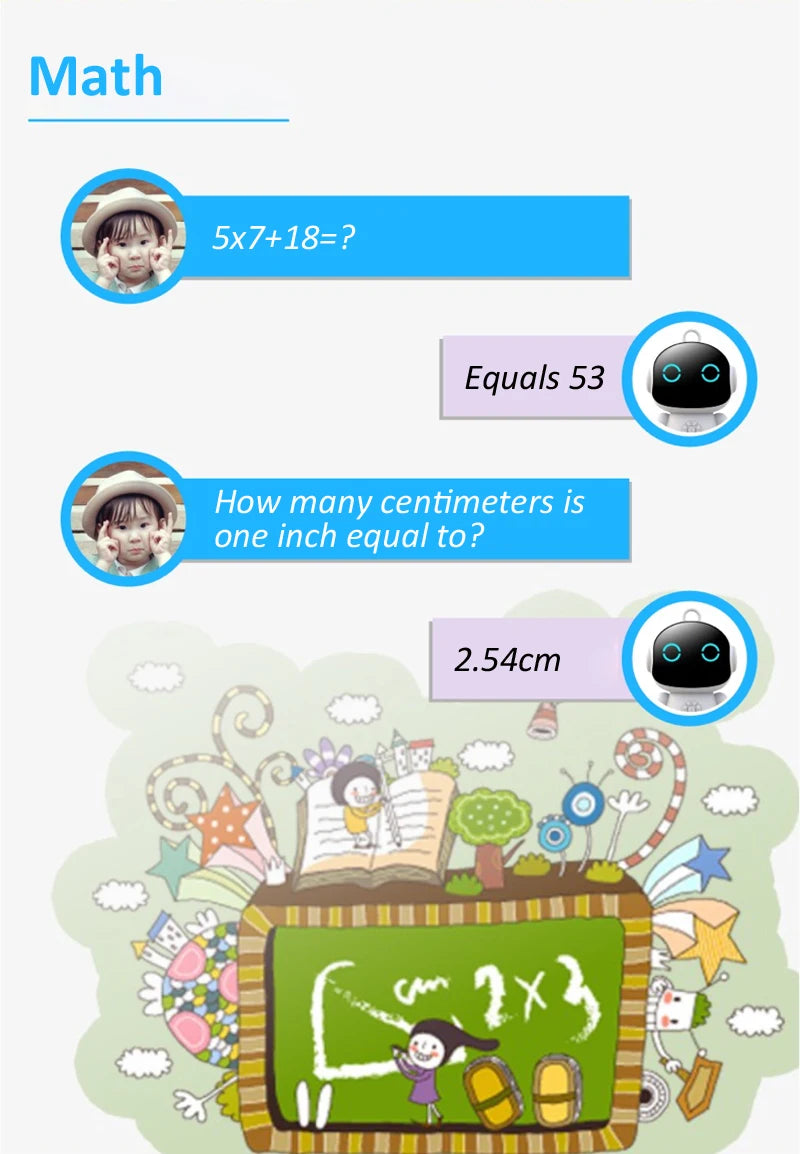Tuya Smart AI Robot WiFi Early Education Toys for Children Speech Recognition
