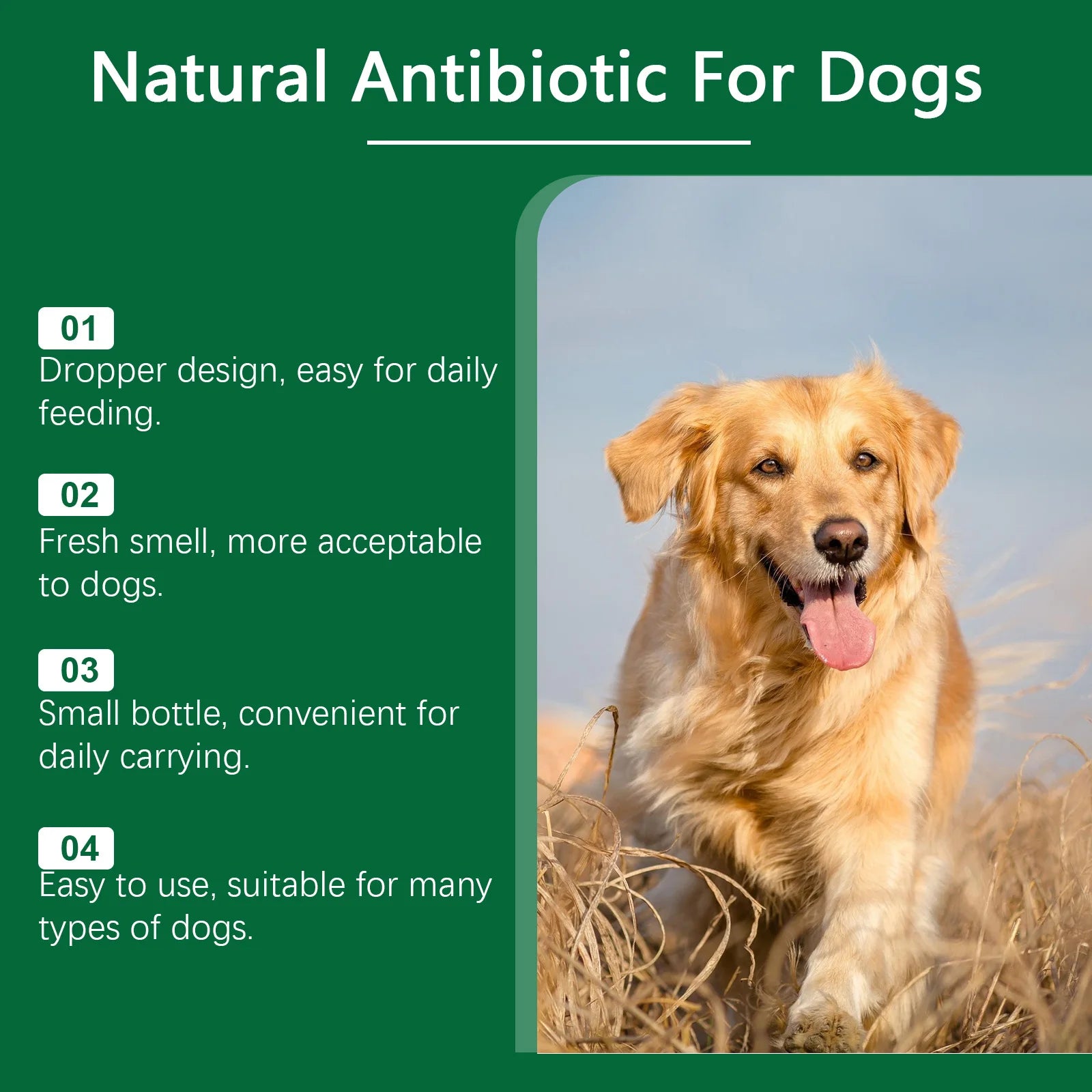 60ml Immune-Boosting Multivitamin Supplement for Dogs, Gentle Formula to Relieve Skin Discomfort