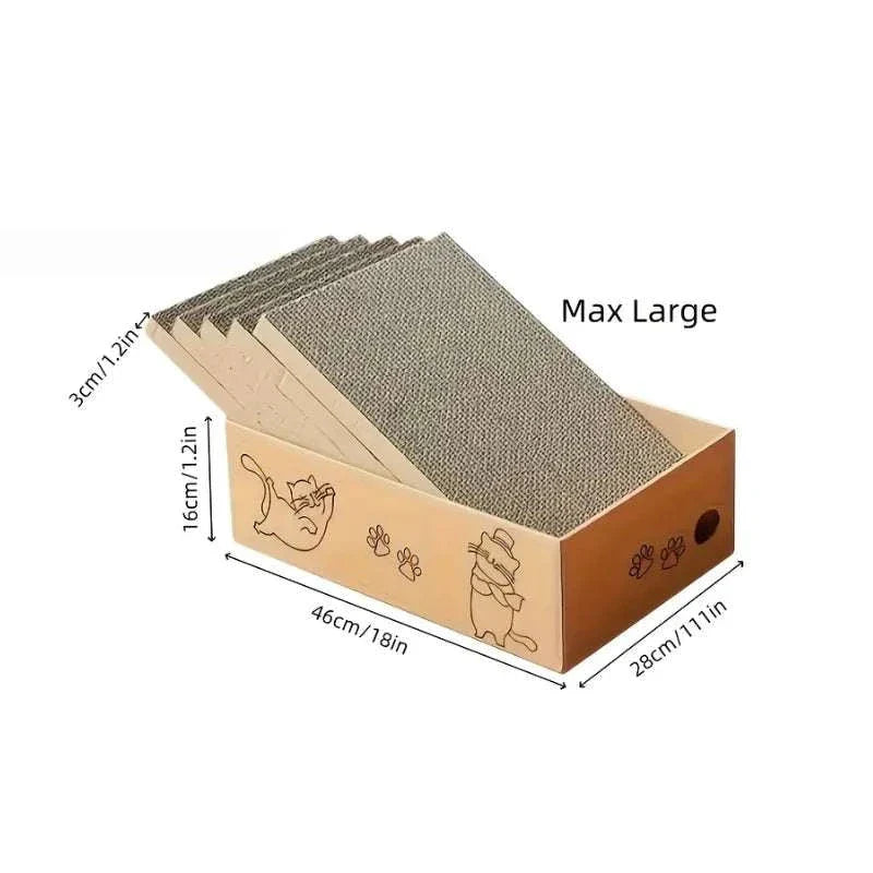 corrugated cardboard cat scratch