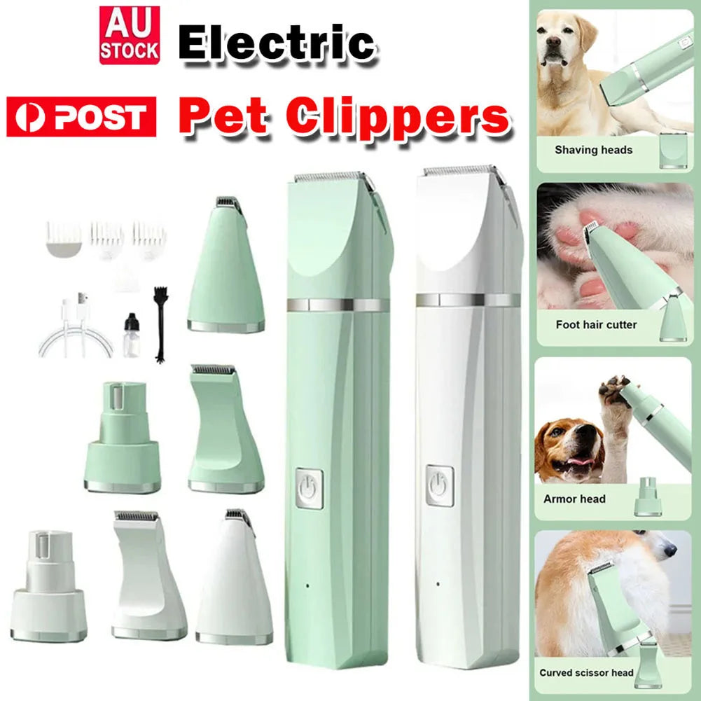 Professional 4-in-1 Electric Pet Grooming Tool Set Dog Hair Clippers