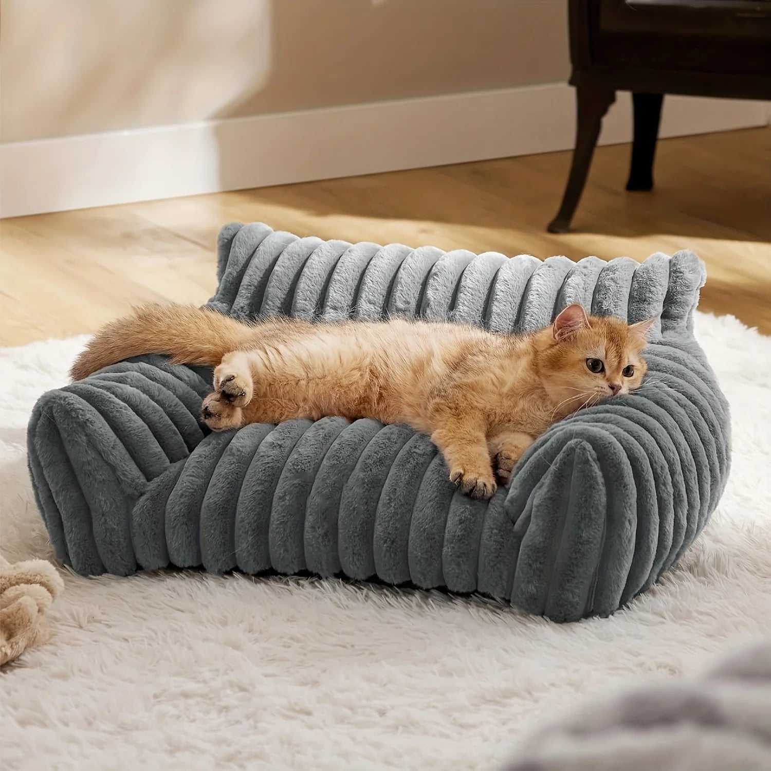 Warm Comfort Cat Sofa  Deep Sleep Cat Bed Pet Basket Kitten House Small Dogs