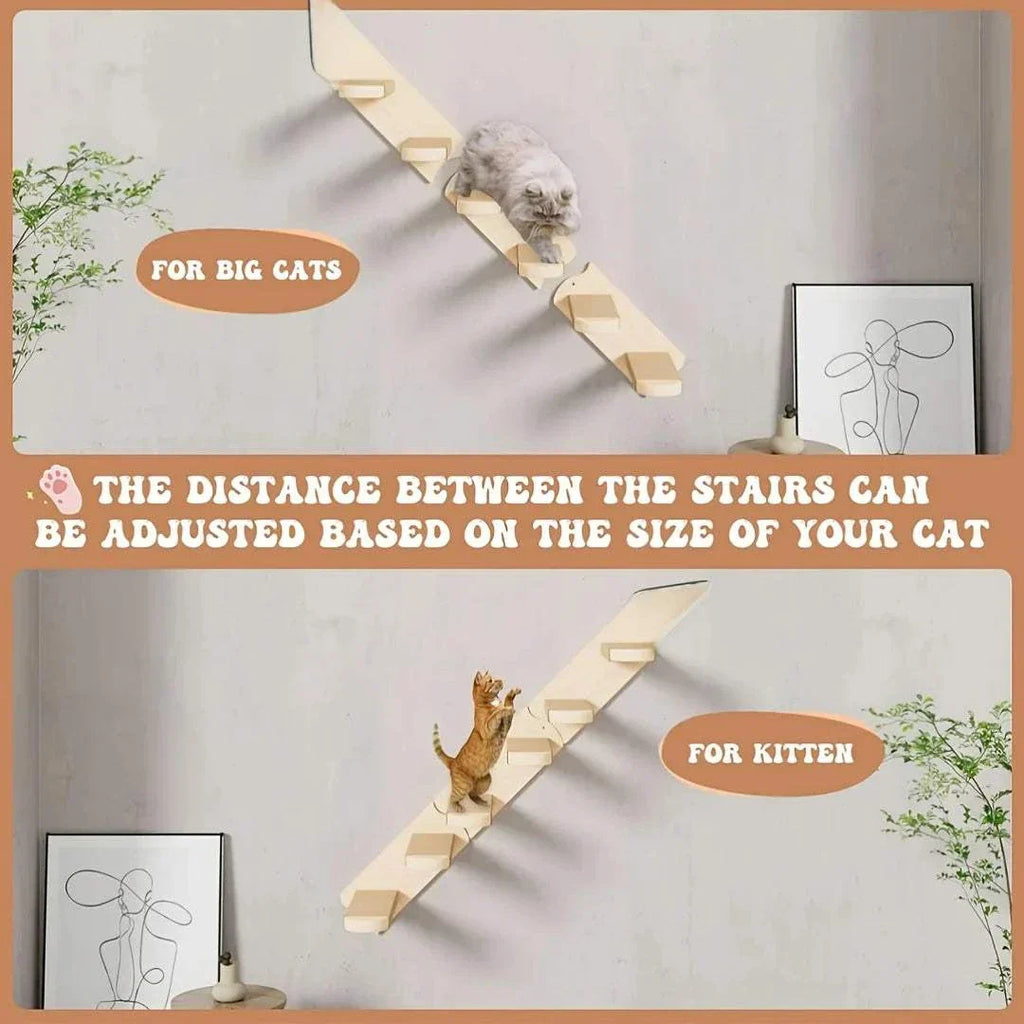 Wooden cat climbing frame
