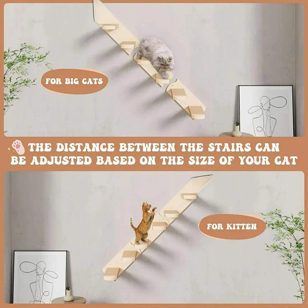 Wooden cat climbing frame