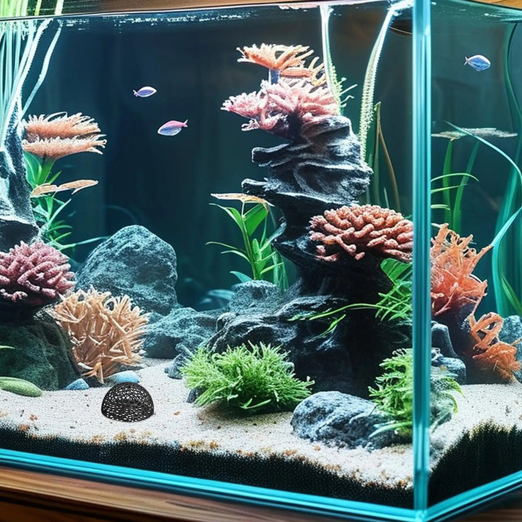 Aquarium Cave Shrimp House Tunnel Realistic Hollow Fish Cave Stone For Shrimp Betta Reptile Vivarium Habitat Enhancement