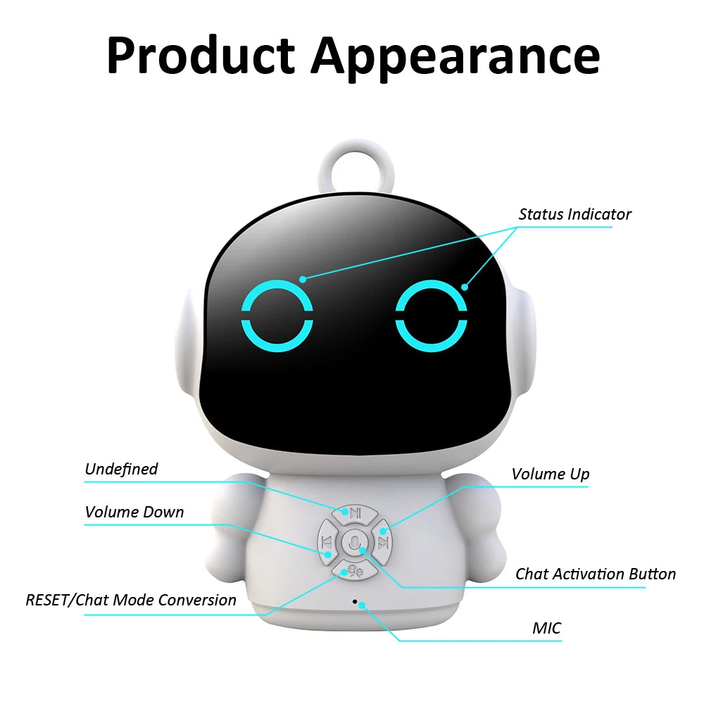Tuya Smart AI Robot WiFi Early Education Toys for Children Speech Recognition