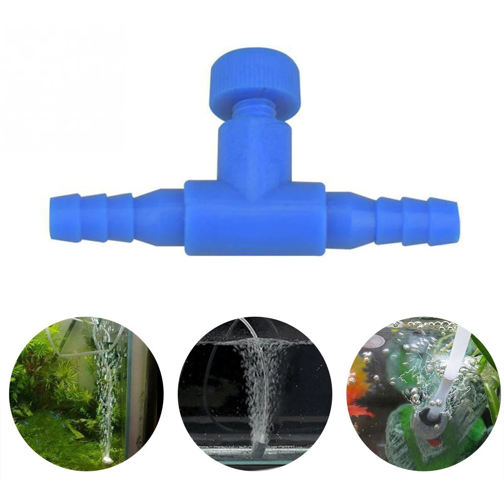 Oxygenated Pump Valve Aquarium Fish Container Air Regulate Valve Switch for 4mm Pipe Fish Pet Airline Pipe Kits