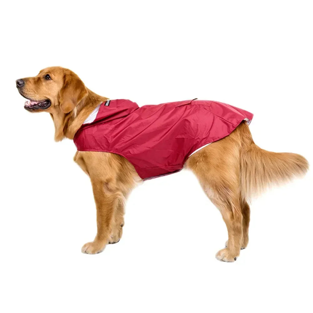 9 Sizes Dog Raincoat Small Medium Large Dogs Waterproof Hooded Jacket