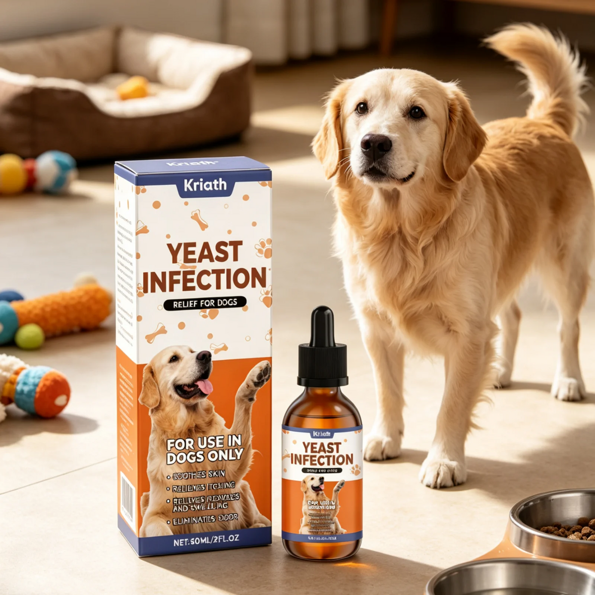Kriath Dog Supplement Drops Promote Nutrient Absorption Improve Immune