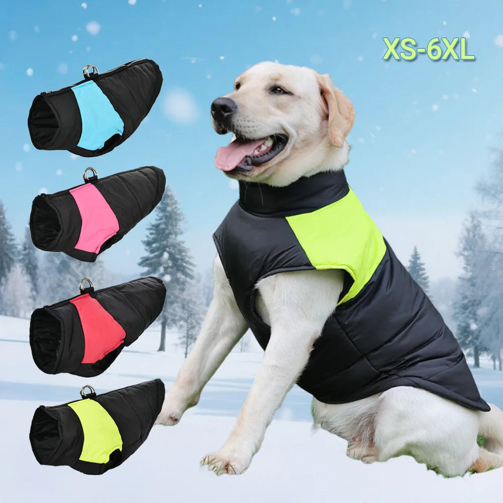Pet Dog Jacket Warm Winter Clothes For Small Large Dogs Labrador