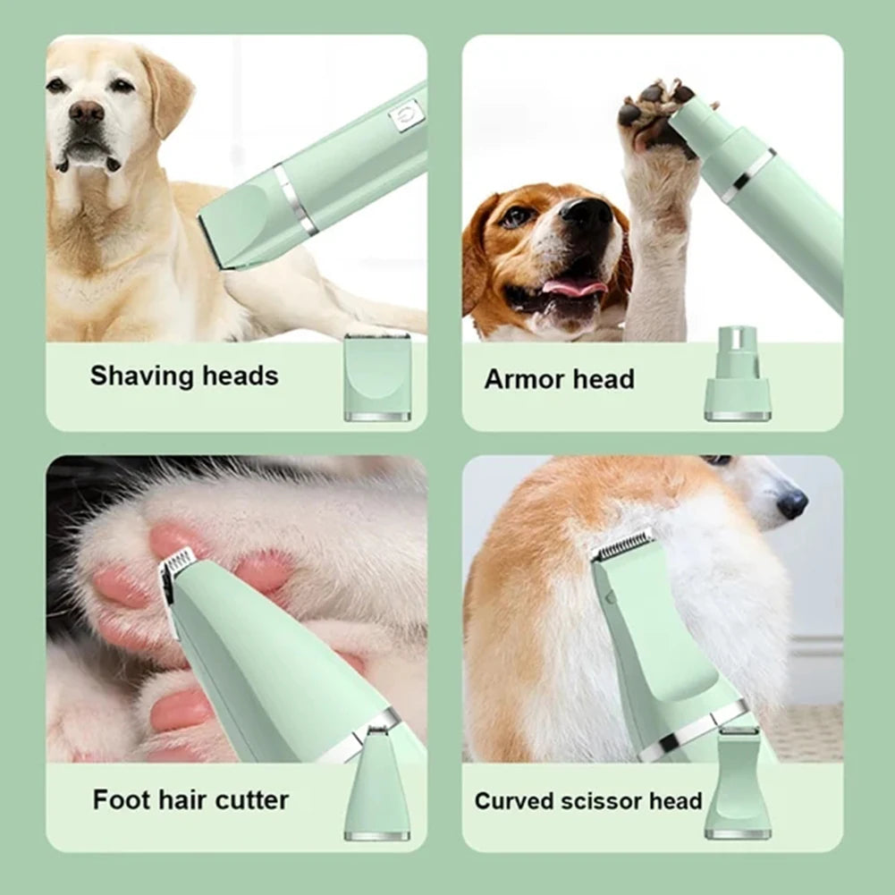 Professional 4-in-1 Electric Pet Grooming Tool Set Dog Hair Clippers