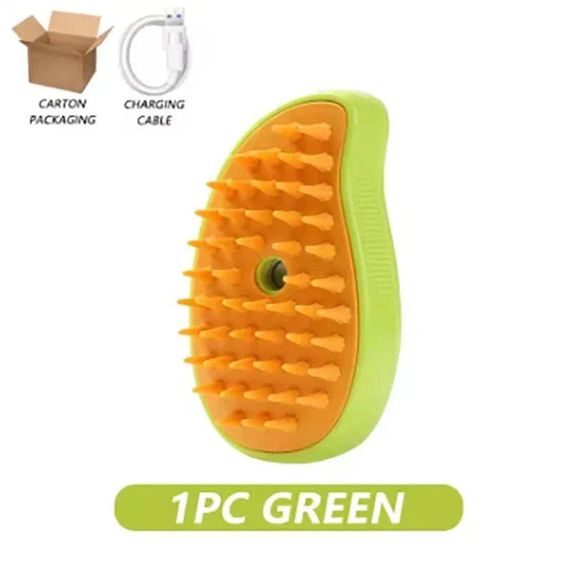 Steam hair removal brush