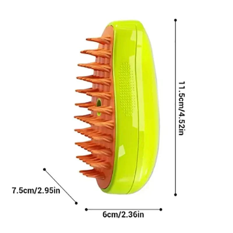 Steam hair removal brush