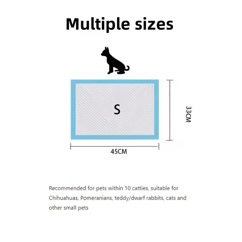 Disposable Pet Pee Pads Super Absorbent Waterproof Training Pads For Dogs Cats Rabbits
