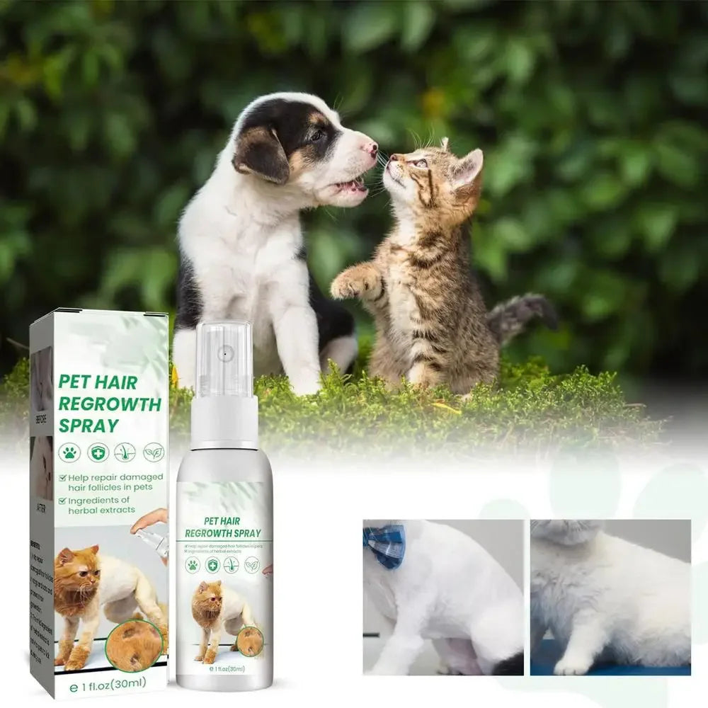 30ml Cat Detangler Spray for Matted Hair Pet Hair Regrowth Spray Cats Comforting