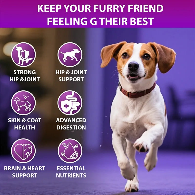 Dog Multivitamin - Promotes Healthy Skin and Coat, Supports Joint Health