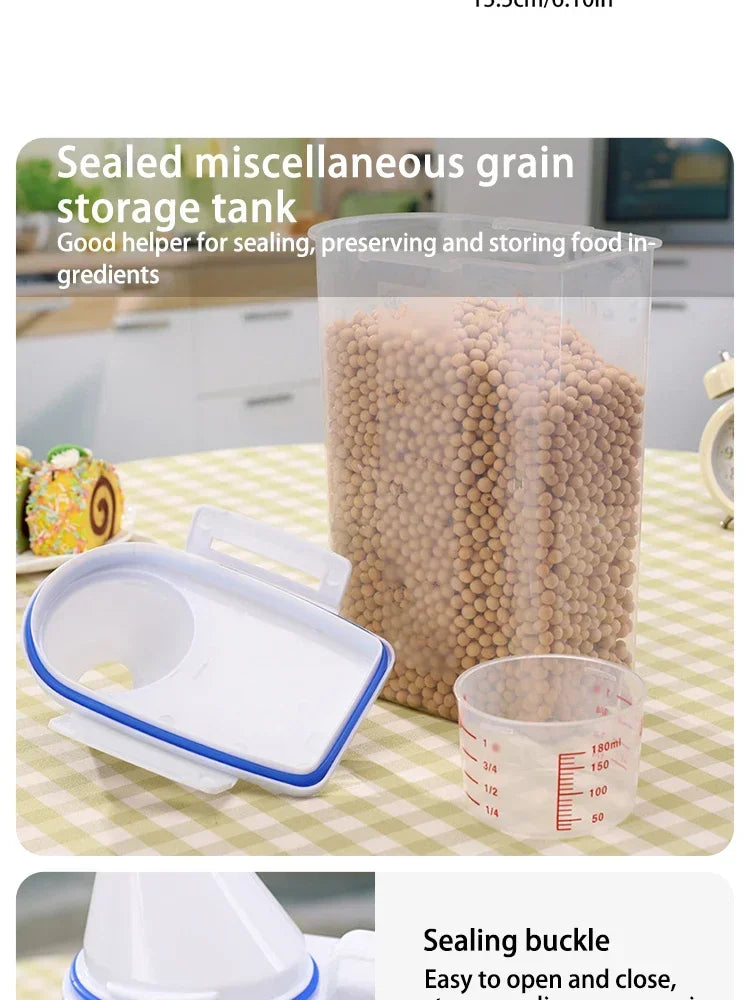 Large Airtight Pet Food Storage Container - Durable, Easy Clean, Stylish Design for Dog & Cat Food - Premium Quality